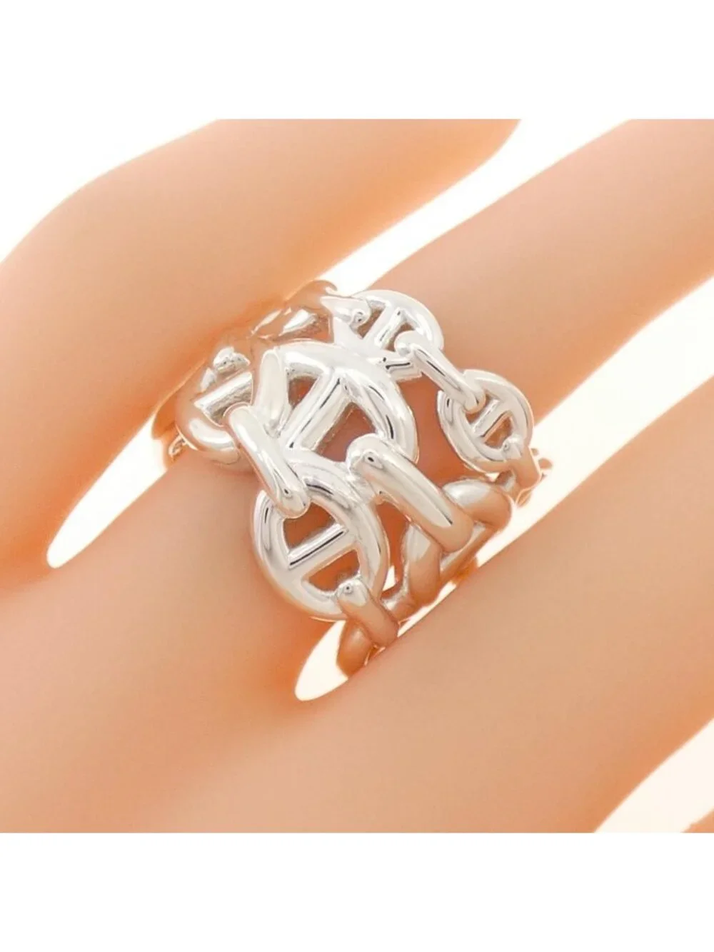 Hermes Chaine D'ancre Enchainee Ring